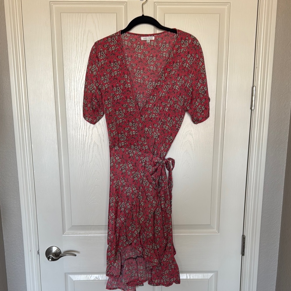 Karma Red Floral Midi Dress